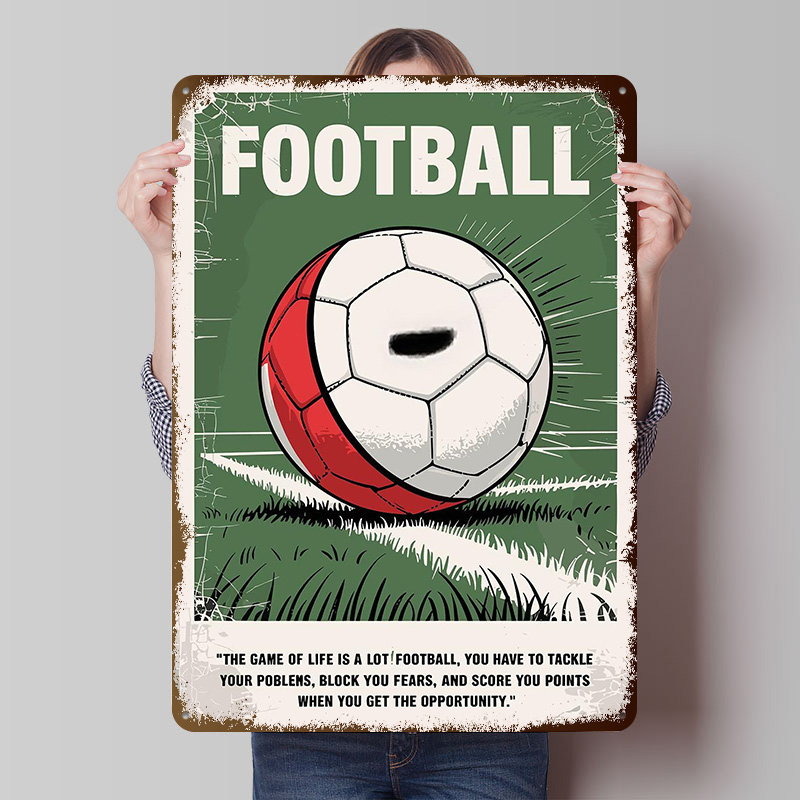 Retro Gaming Quotes - Poster Kutipan Bola Sepak, Seni Dinding