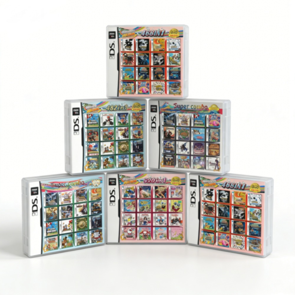 Console Retro Gaming Portable - •Kartrid Multi-Game Bertema Pokemon Untuk DS/3DS/NDSL/2DS