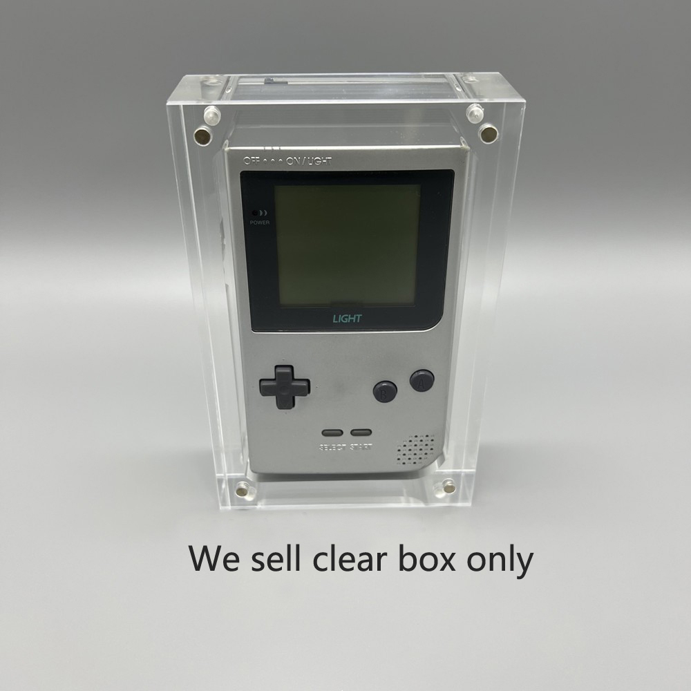Game Boy Cartridge Holder - Kotak akrilik magnetik penyimpanan transparan untuk