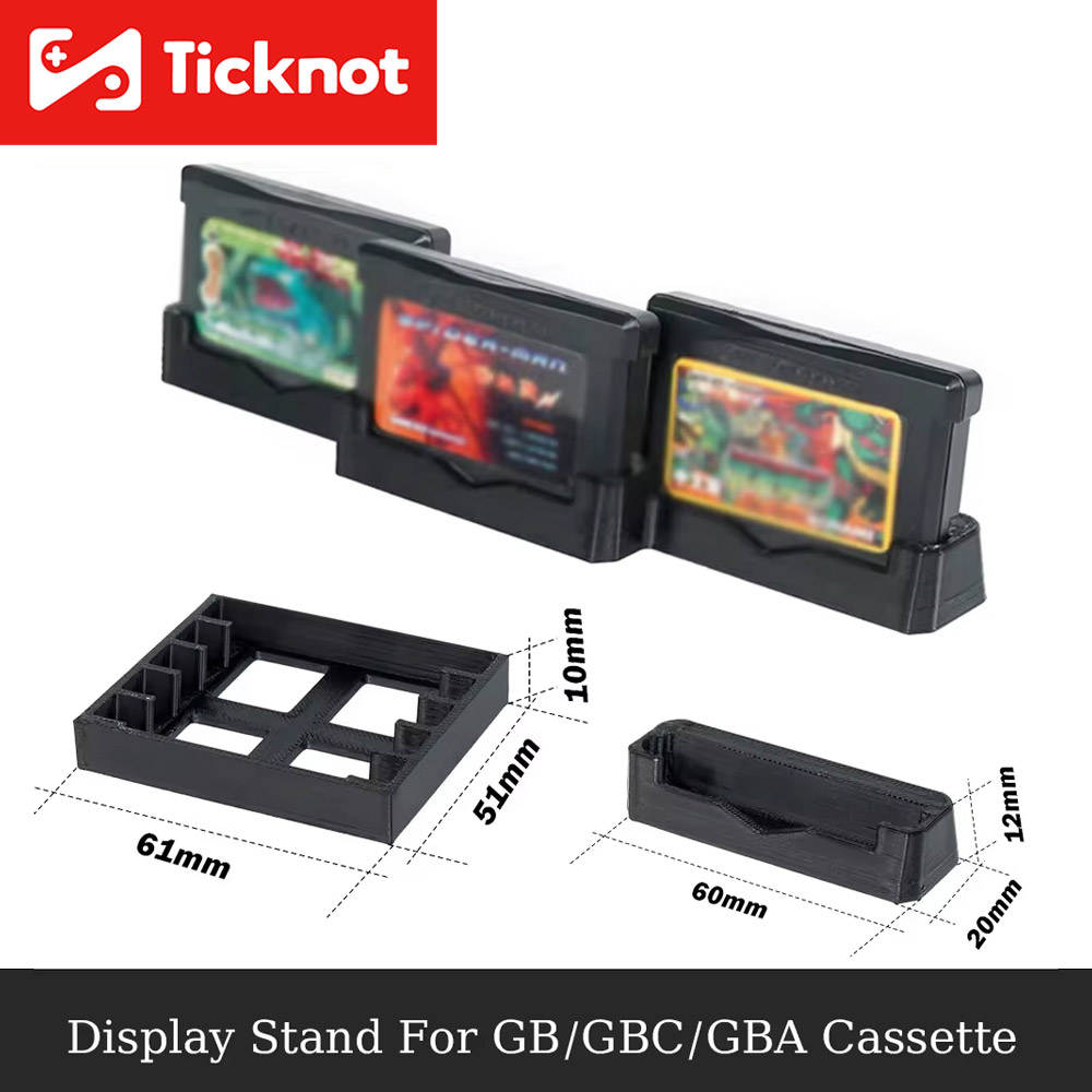 Game Boy Cartridge Holder - Dudukan Penyimpanan Game Cetak 3D Tempat