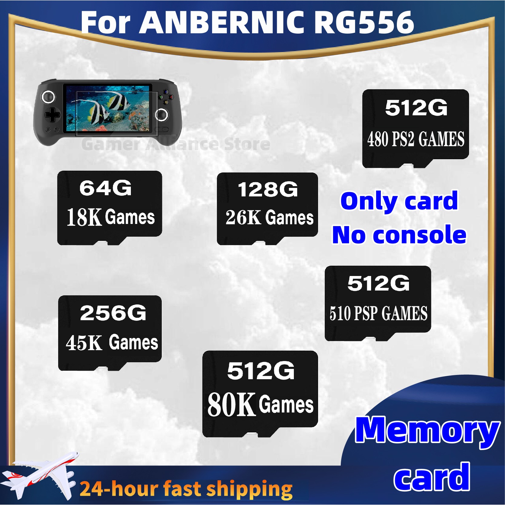 Memory Card Ps1 - ANBERNIC RG556 konsol Game Retro genggam,