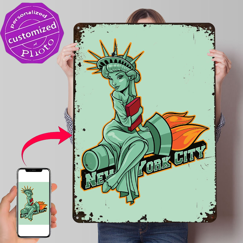Retro Gaming Icons - Lencana Ikon Kota NYC Poster Tekstur