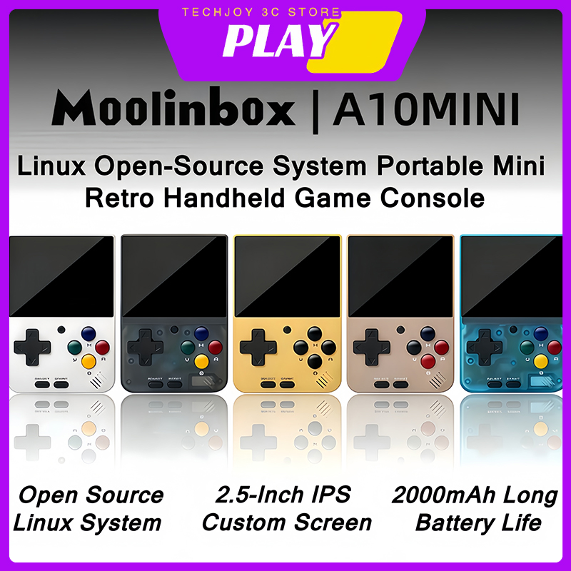 Retro Gaming Handheld Console - Moolinbox A10Mini 2.8-Inch Linux Mini Open