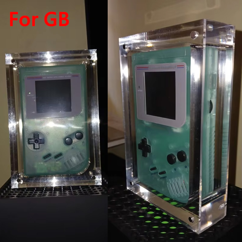Game Boy Cartridge Holder - Kotak Penyimpanan Konsol Akrilik Transparan dengan