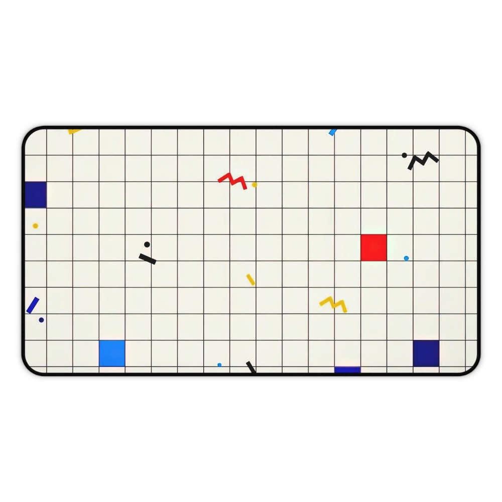 Retro Gaming Design - Alas Meja Mouse Pad Geometris Retro