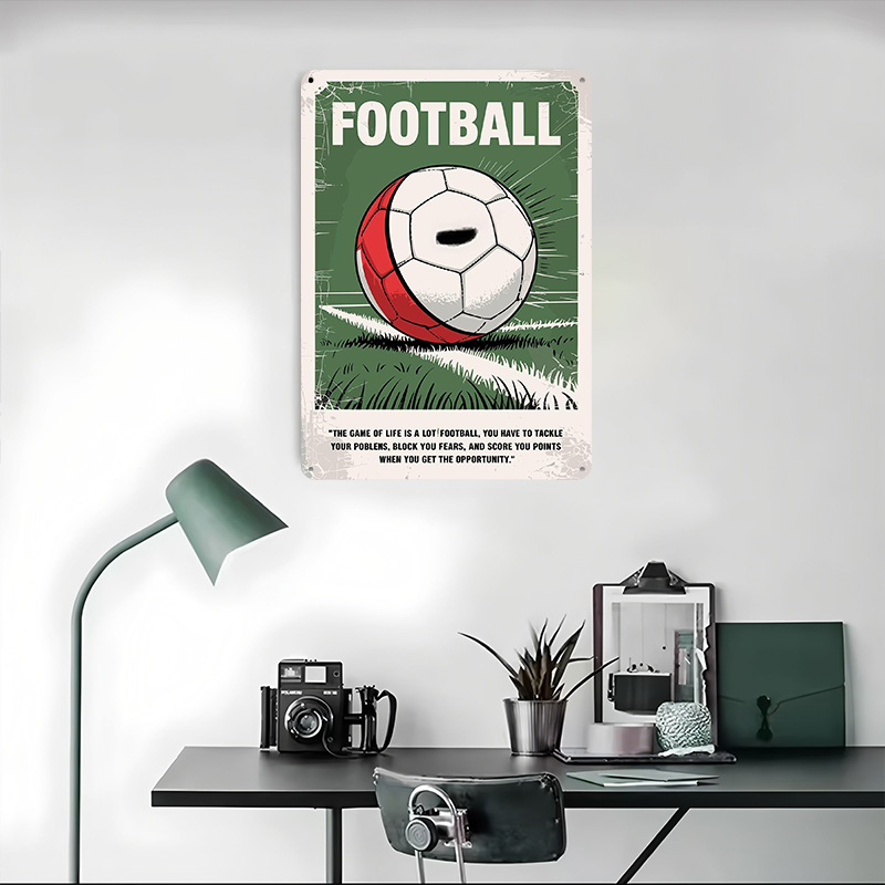 Poster Kutipan Bola Sepak, Sen - Retro Gaming Quotes ulasan dan harga