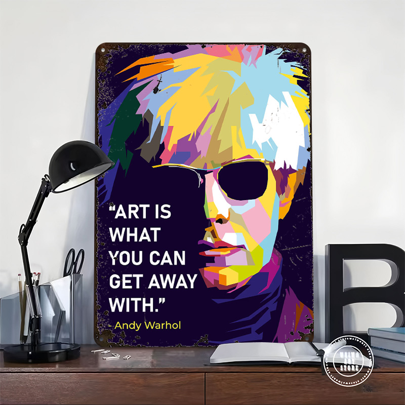 Poster Kutipan Andy Warhol, Pa - Retro Gaming Quotes ulasan dan harga