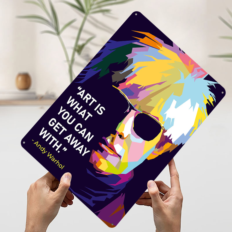Poster Kutipan Andy Warhol, Pa - Retro Gaming Quotes ulasan dan harga