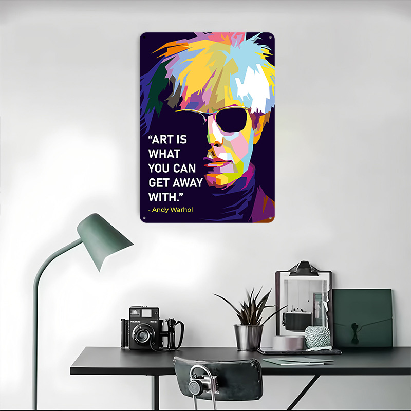 Poster Kutipan Andy Warhol, Pa - Retro Gaming Quotes ulasan dan harga