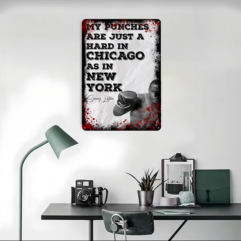 Poster Tinplate Kutipan Tinju  - Retro Gaming Quotes ulasan dan harga
