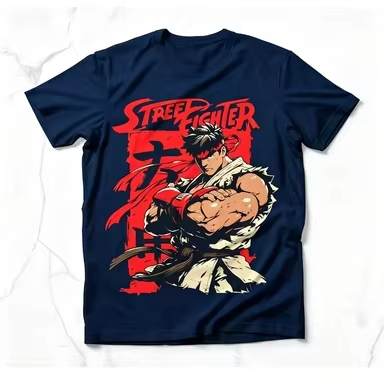 Kaos Pria Street Fighter Ryu R - Retro Gaming Icons ulasan dan harga