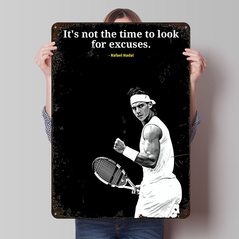Poster Logam Kutipan Rafael Na - Retro Gaming Quotes ulasan dan harga
