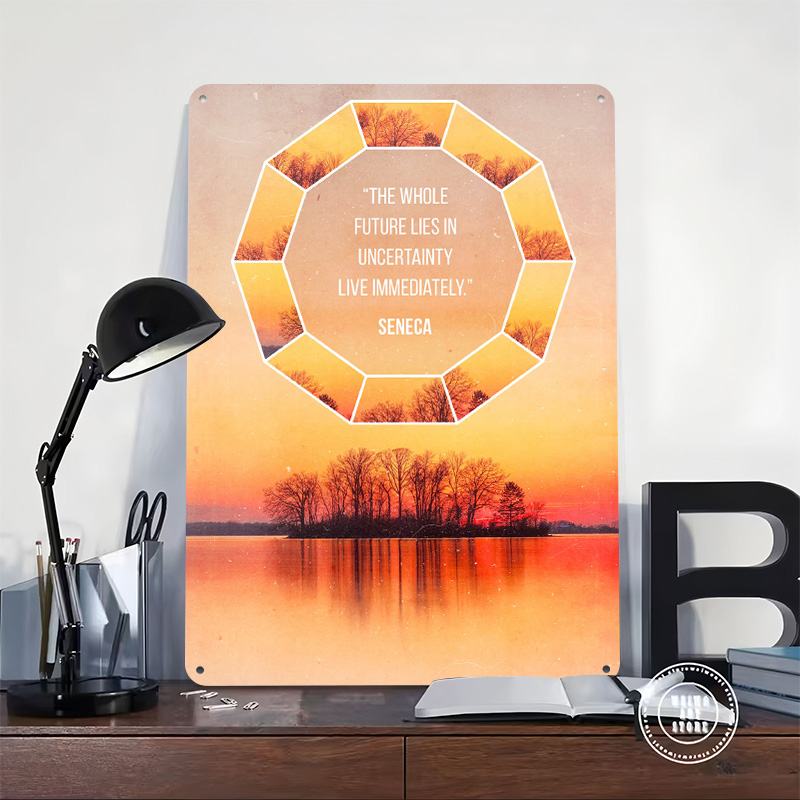 Seneca Quote 4 Poster Cetak Ku - Retro Gaming Quotes ulasan dan harga
