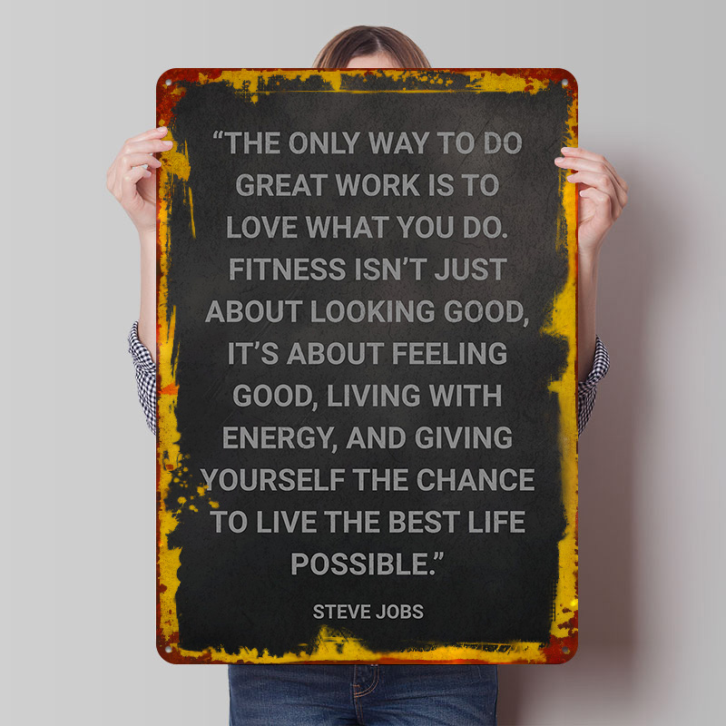 Poster Logam Kutipan Steve Job - Retro Gaming Quotes ulasan dan harga
