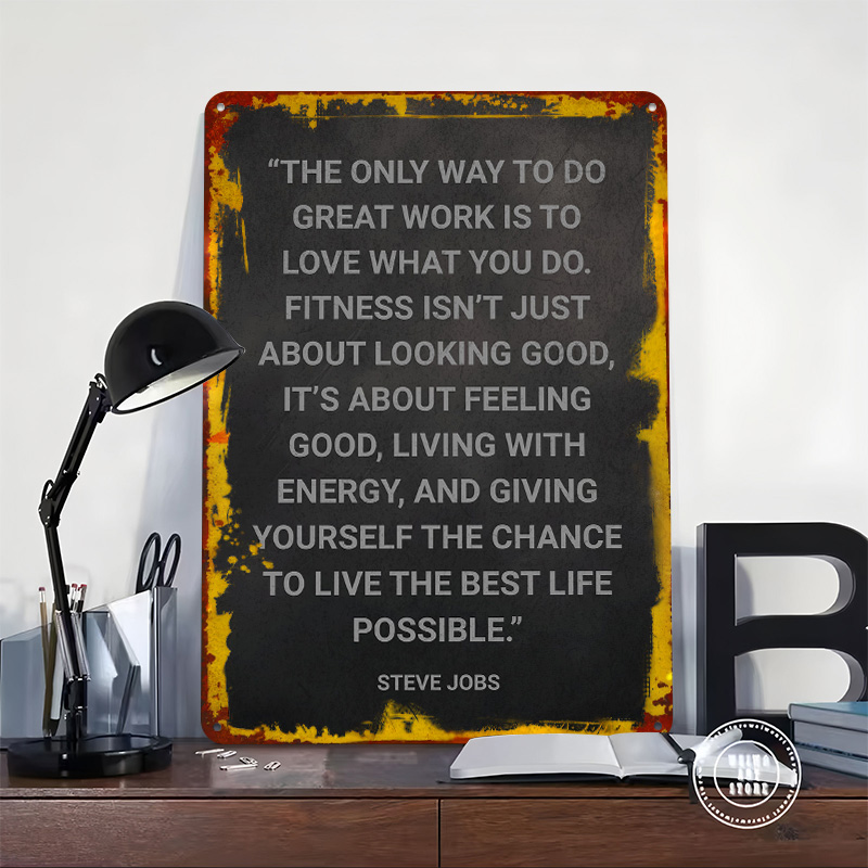Poster Logam Kutipan Steve Job - Retro Gaming Quotes ulasan dan harga