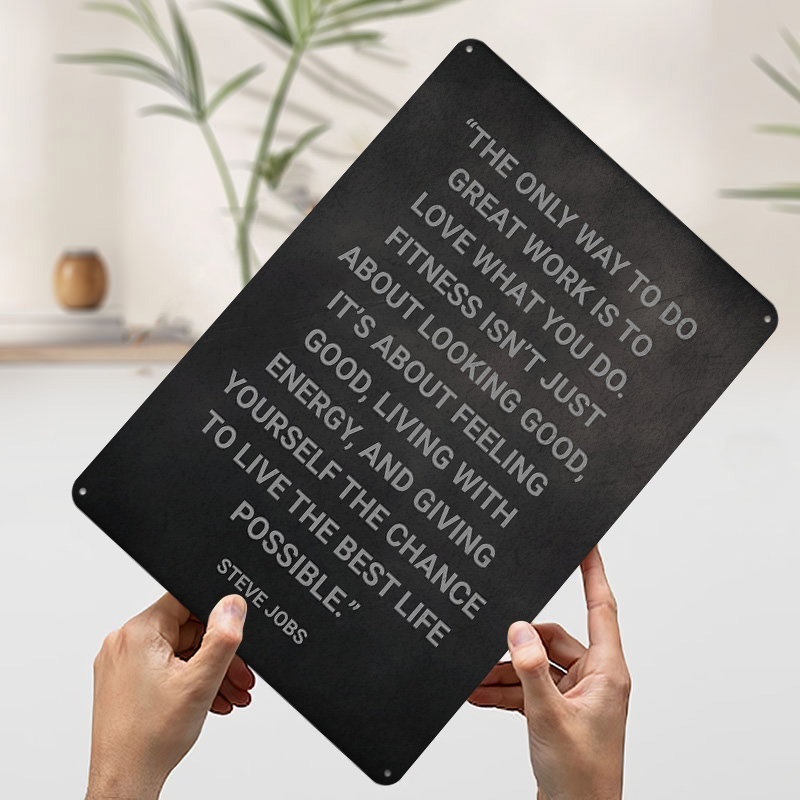 Poster Logam Kutipan Steve Job - Retro Gaming Quotes ulasan dan harga