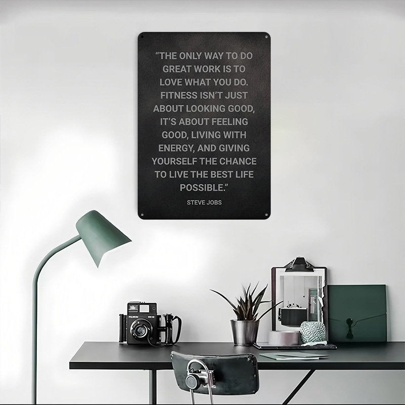Poster Logam Kutipan Steve Job - Retro Gaming Quotes ulasan dan harga