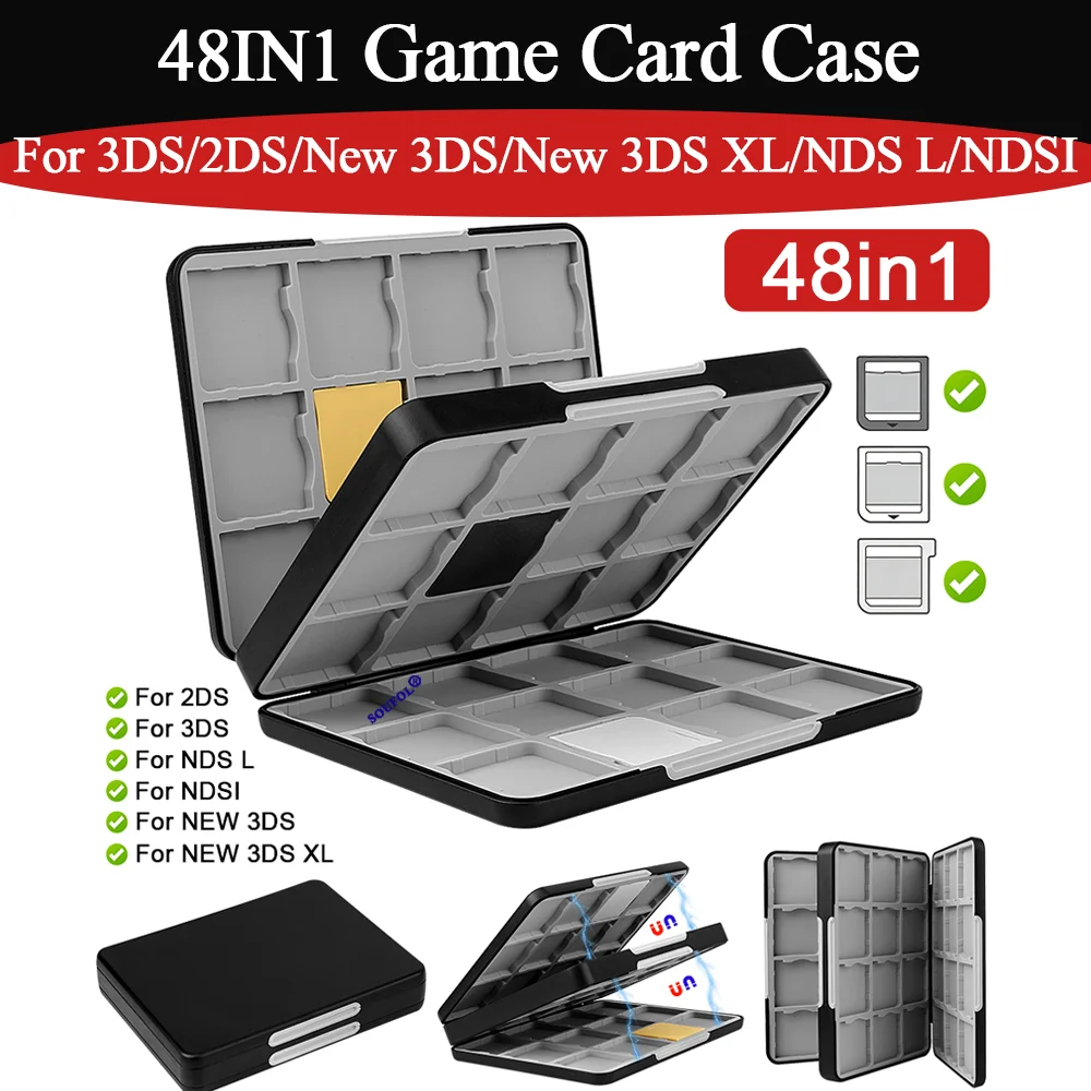 2026 Baru untuk 3DS 48IN1 Kota - Game Boy Cartridge Holder ulasan dan harga