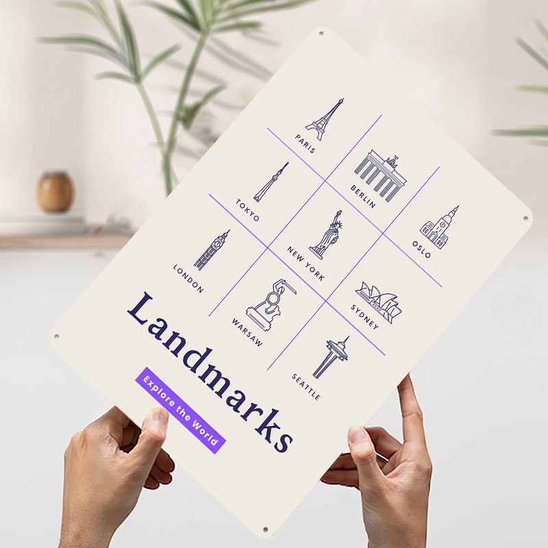 Poster Timah Ikon Landmark Dun - Retro Gaming Icons ulasan dan harga