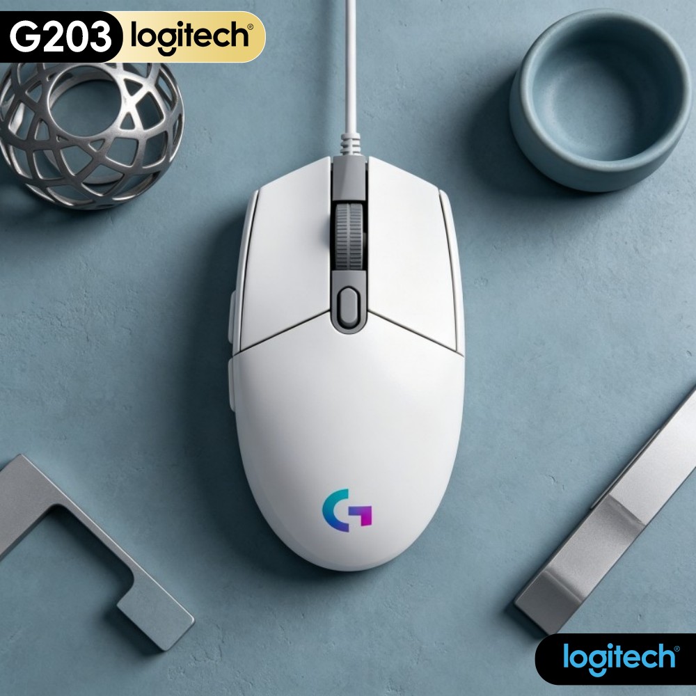Logitech G203 Mouse Gaming Ber - Logitech Mouse G203 ulasan dan harga