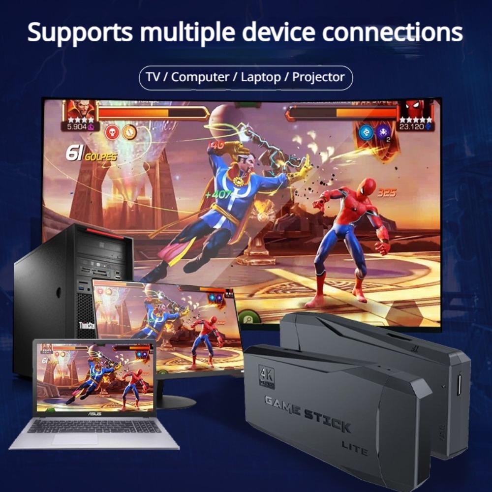 Konsol Game Stick Retro 4K Por - Retro Gaming La ulasan dan harga