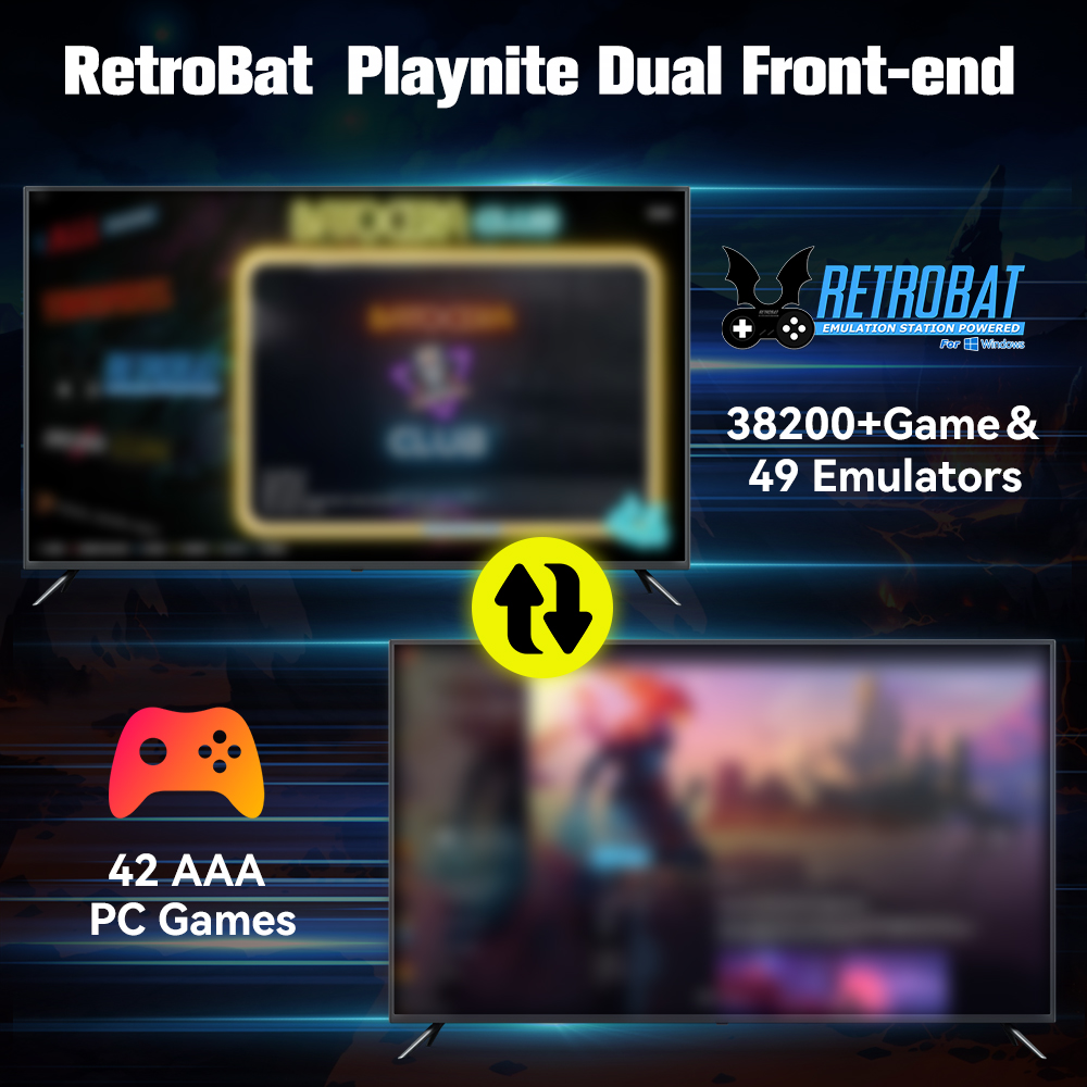 Sistem Retrobat & Playnite HDD - Retro Gaming Design ulasan dan harga