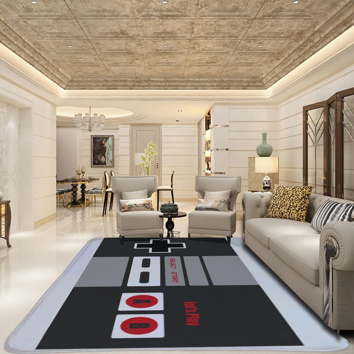 Karpet Bertema Pengontrol NES  - Retro Gaming Quotes ulasan dan harga