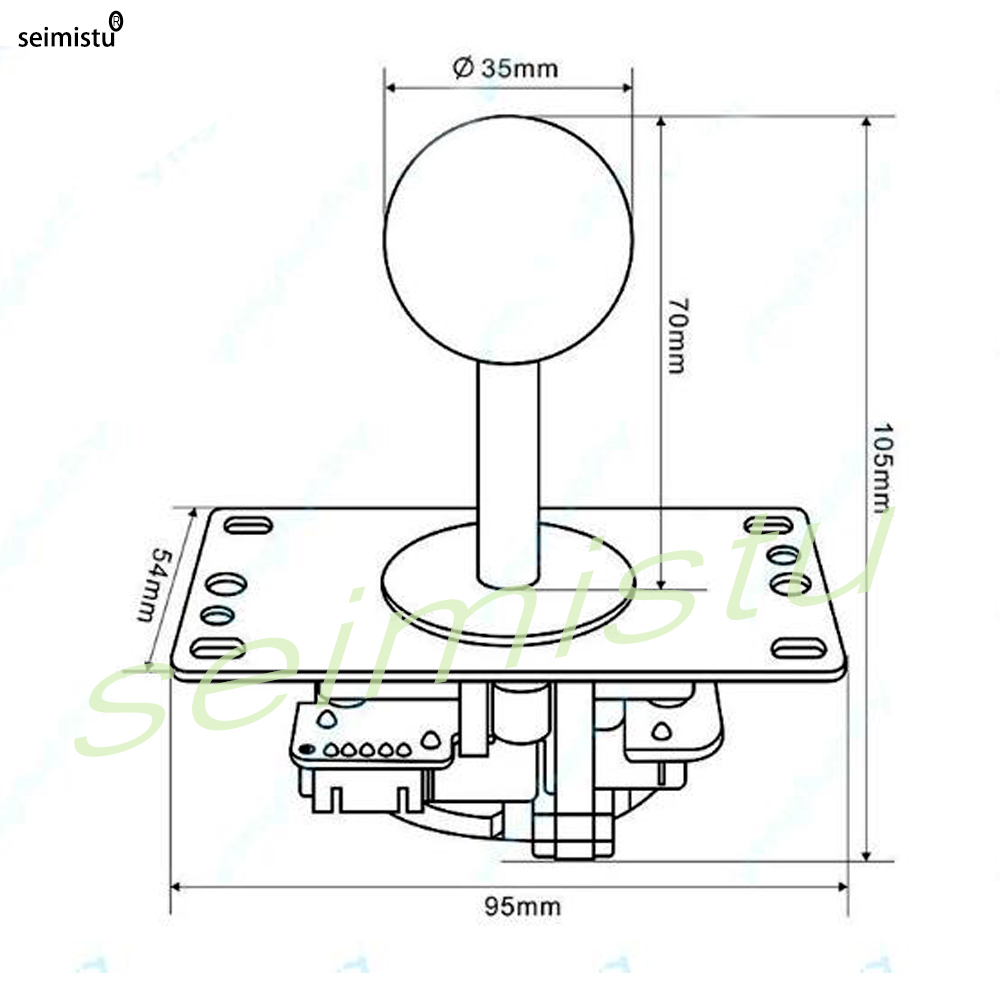 Joystick Copy Sanwa arcade Joy - Arcade Stick Joystick ulasan dan harga