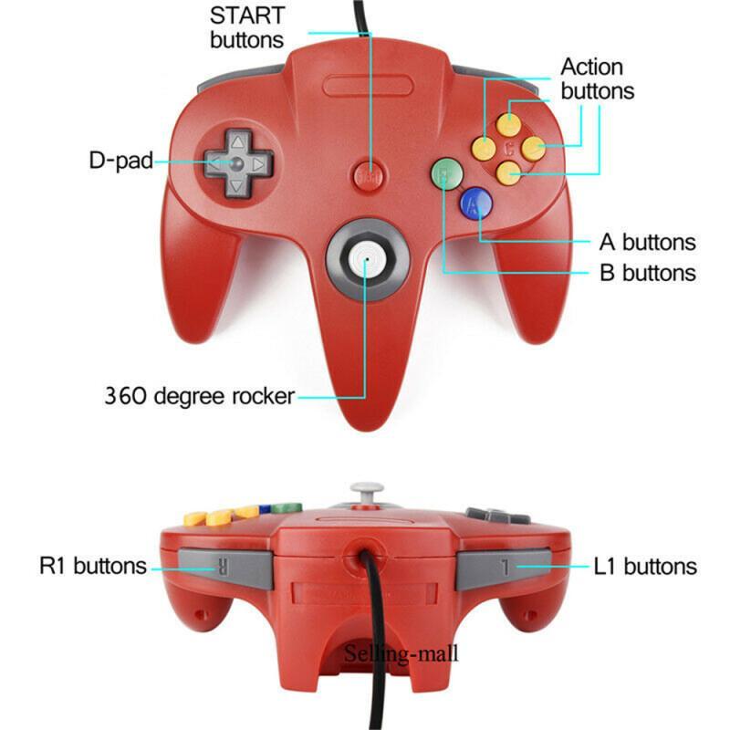 N64 kontroler klasik berkabel  - Retro Gaming La ulasan dan harga
