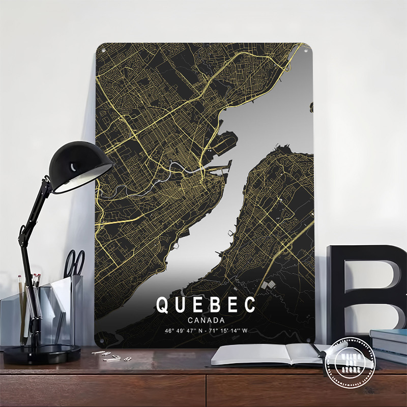 Poster Cetak Peta Kota Perak Q - Retro Gaming Quebec ulasan dan harga